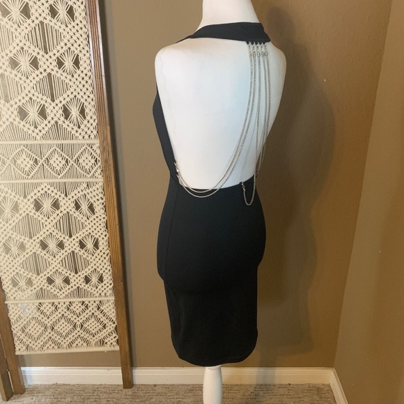SHEIN backless sexy mini dress with chain back size small - Picture 7 of 15
